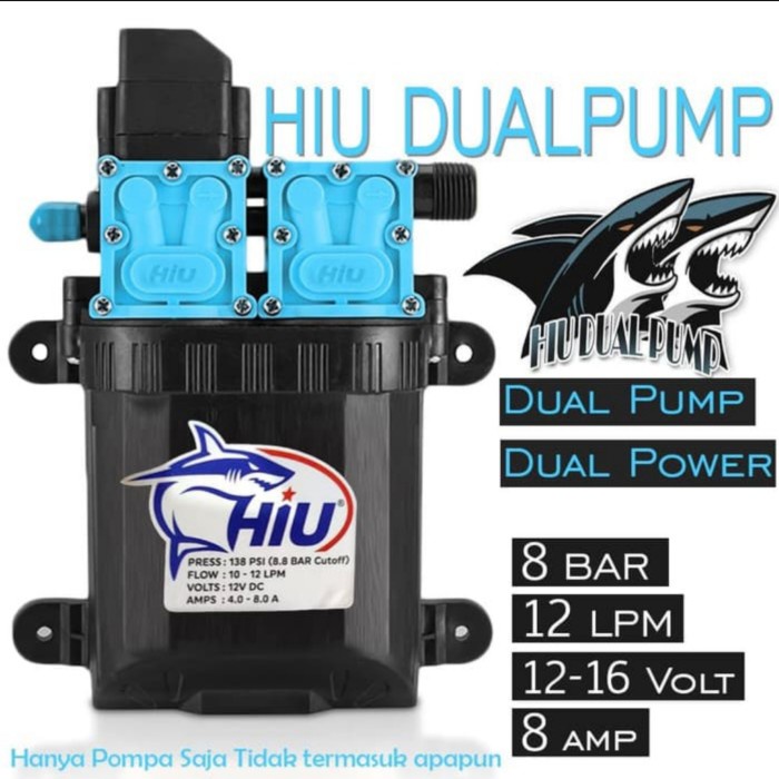 Promo Pompa Hiu Dc - Pompa Hiu Double Pump 12V