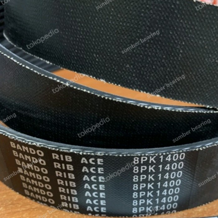 ✅New Vbelt Timing Belt 8Pk 1400 Bando / Mitsuboshi 8 Pk 1400 Terbatas