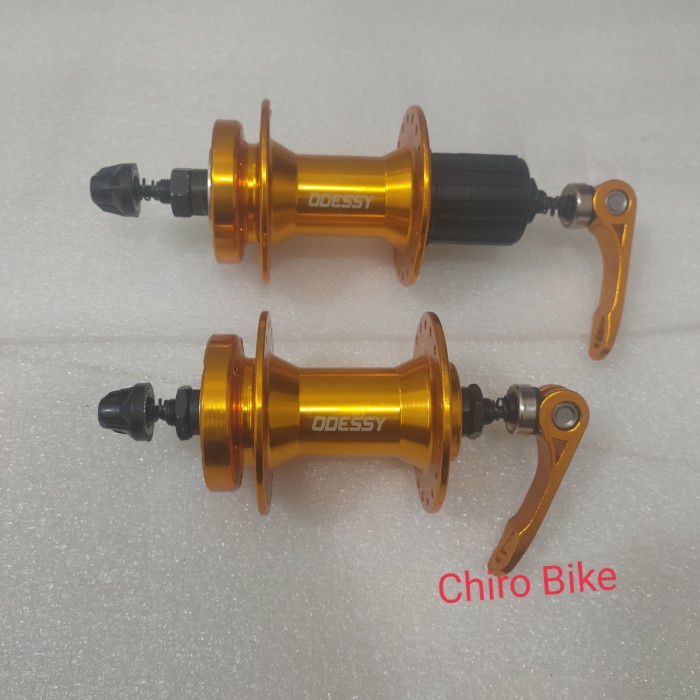 [Baru] Hub Freehub Odessy Bearing Disc Brake 36H Gold Terbaru