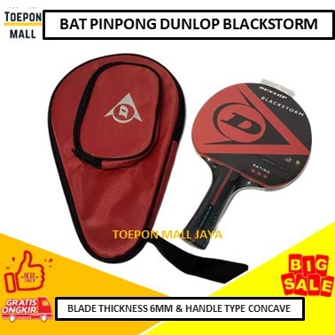 [COD] Bat/Bet Pingpong Dunlop Blackstorm Bet Tenis Meja Original Terbatas