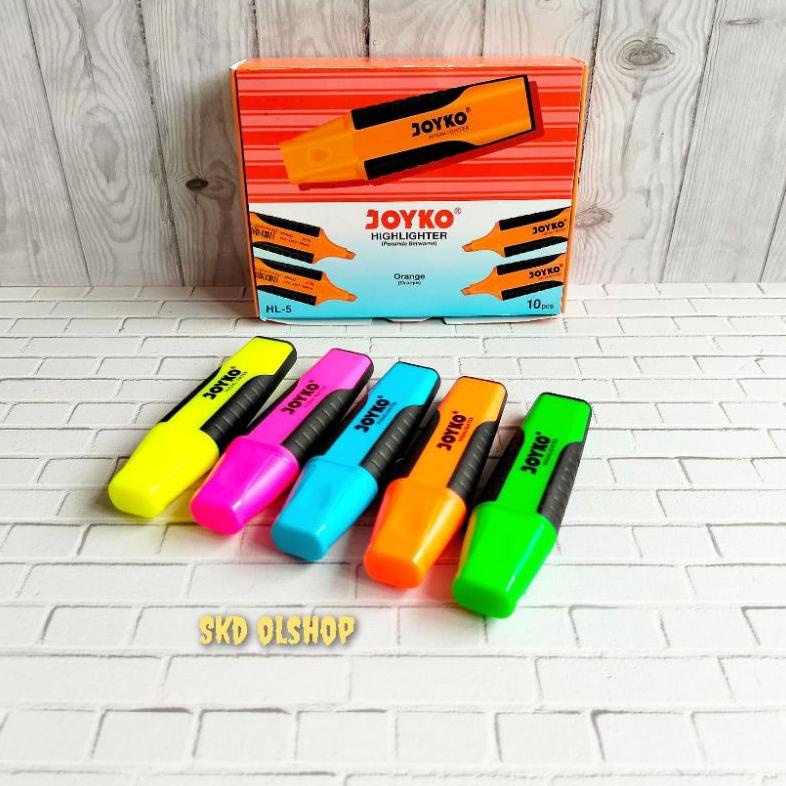 

Terjangkau Joyko Highlighter Stabilo / Penanda Joyko Warna HL-5 (1 Box Isi 10 Pcs) ~