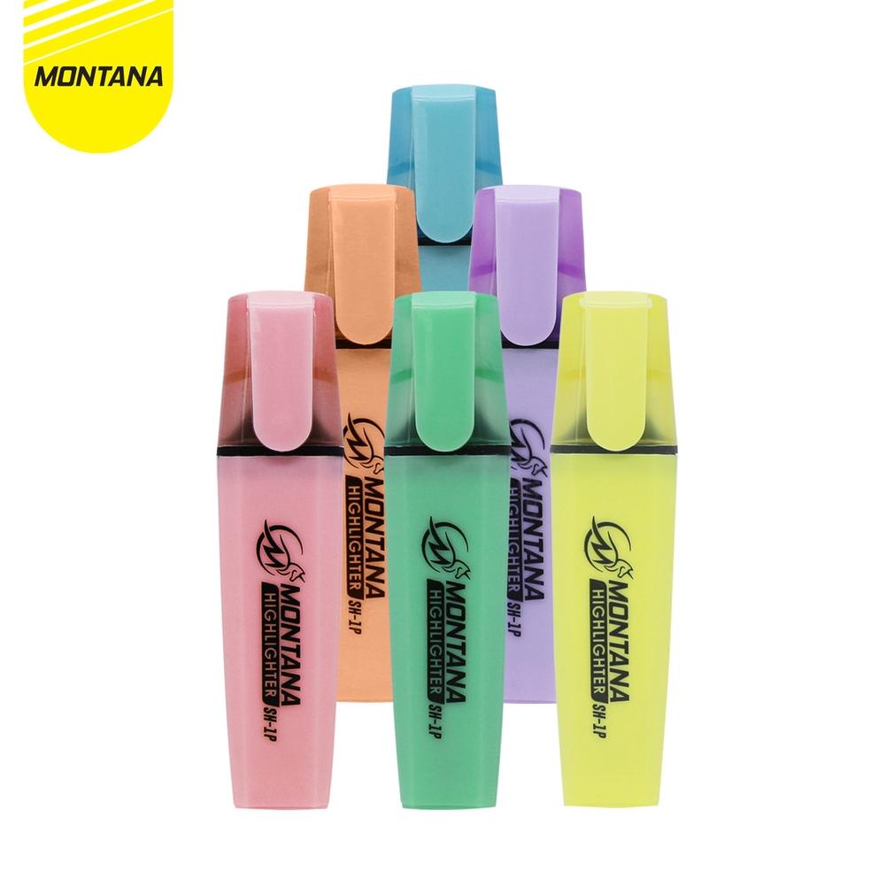 

Best! Montana Highlighter / Penanda Berwarna / Color Pastel SH-1P -Box !!