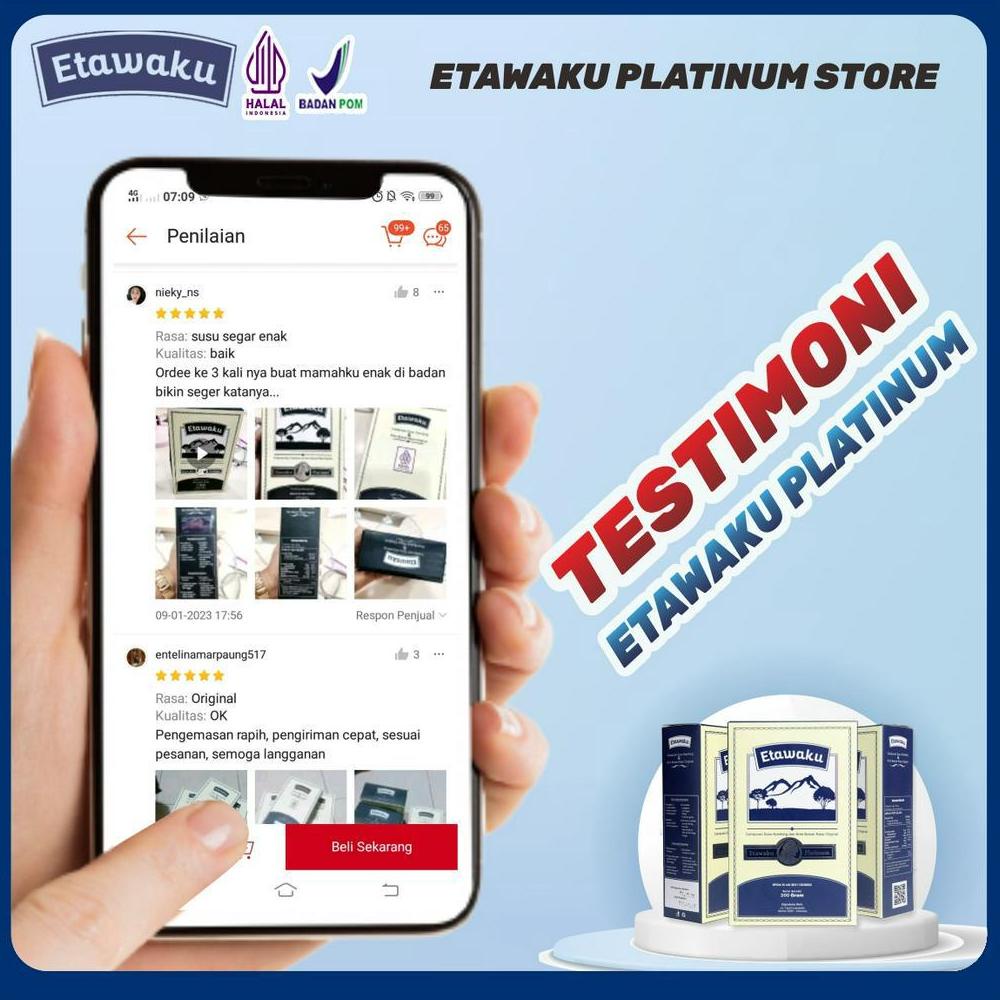 

Big Sale Etawaku Platinum Susu Etawa Ter No 1 Murni 100% Asli, Atasi Masalah Nyeri Sendi dan Tulang, Pegal Linu, Asam Urat, Rematik, Nyeri Otot, Susu Herbal Rendah Gula Cocok Untuk Diminum Pengidap Diabetes, Susu Untuk Terapi Kesehatan Sendi dan Tulang .,