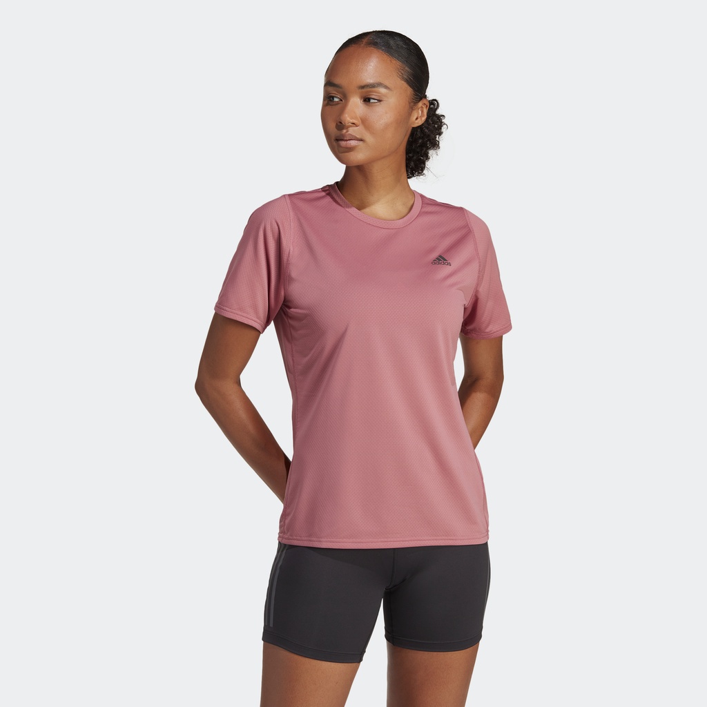 adidas RUNNING T-Shirt Running Run Icons Wanita Pink HR9887