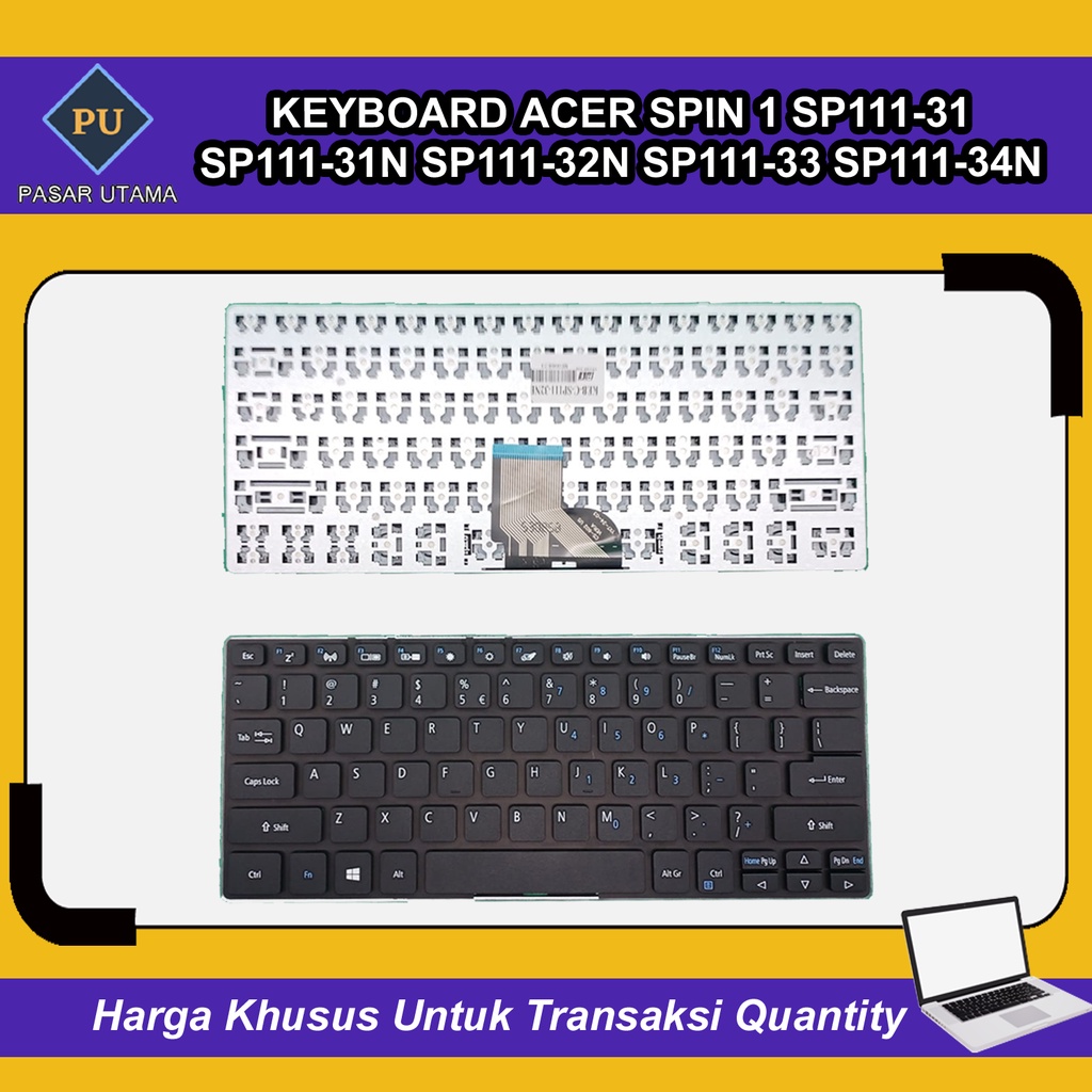 Keyboard Acer Spin 1 SP111-31 SP111-31n SP111-32n SP111-33