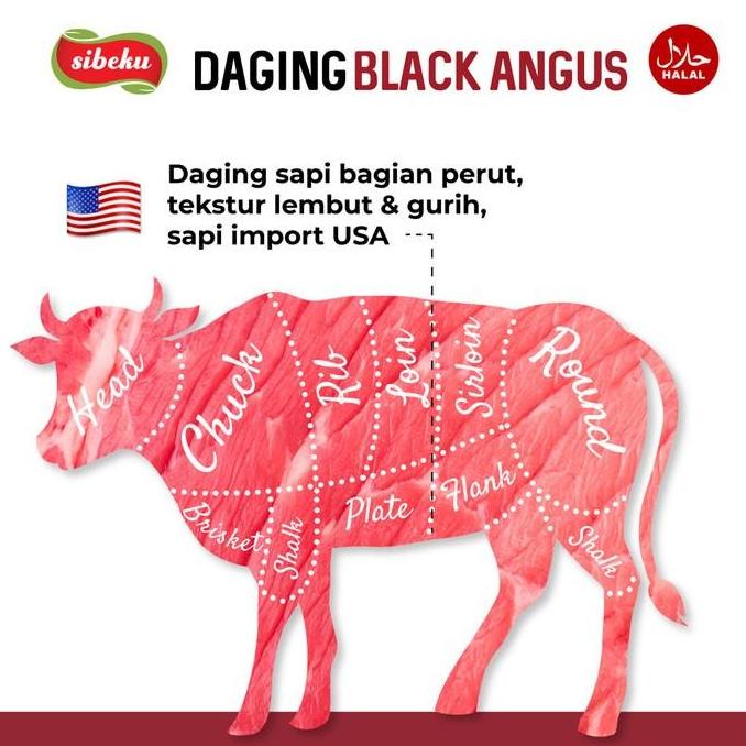 

Terlaris Daging Sapi Be Ack Angus Shortplate Halal 500 Gram Us - Tokonyaolfie