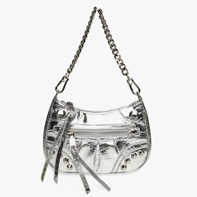 Steve Madden Bvilma Original Shoulder Bag Wanita - Silver Allyuwoon
