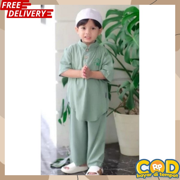 Baju Koko Anak Set Baju Anak Lebaran Setelan Baji Ranadhan Murah Cowok Bsju Koko Anak Laki Laki Setl