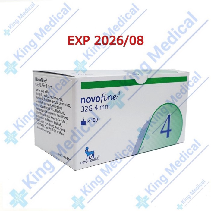 Jarum Insulin Pen Needle NOVOFINE 32 G - 4 mm Pengganti NovoTwist