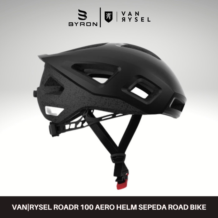 Btwin Helm Sepeda Van Rysel Roadr 100 Road Bike Mtb Sepeda Lipat-Black