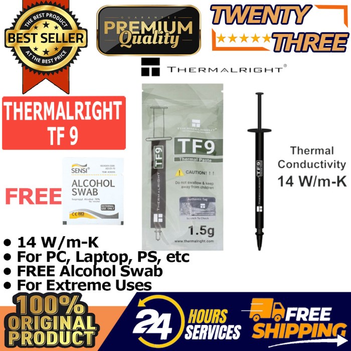 

Thermalright Tf9 Thermal Paste 1.5 Gram Pasta Grease Laptop Cpu Vga Original 100% Dan Terpercaya
