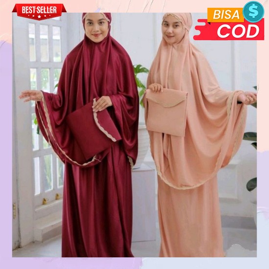 Mk Airin Mukena Mukenah Rukuh Rukoh Rayon Motif Jumbo Big Size Bigsize Allsize Adem Perempuan Wanita