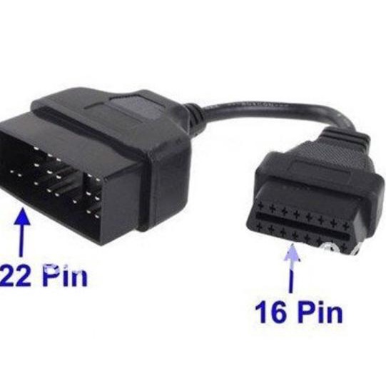 Toyota 22 Pin To 16 Pin Female OBD 2 obdii obd2 Cable Connector