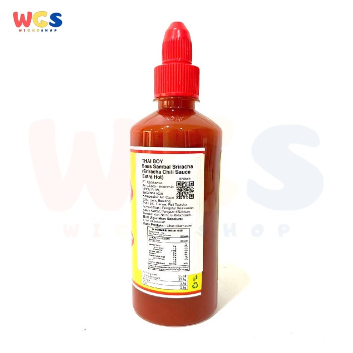 

Thai Boy Sriracha Chili Sauce Extra Hot No Msg 520 G - Sauce Sambal