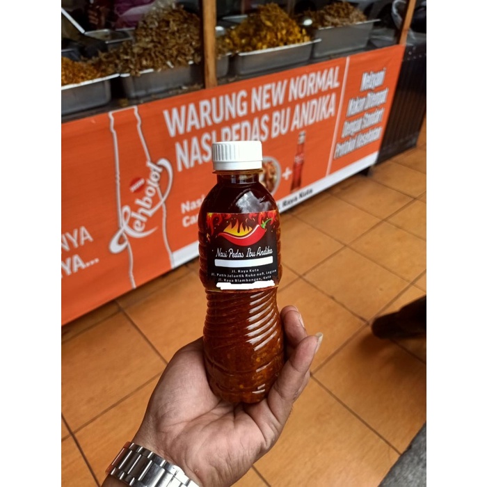 

Sambal Pedas Bu Andika Nasi Pedas Bali 100% Asli 330Ml