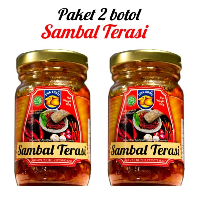 

Paket 2Pcs Sambal Terasi Dua Kuali