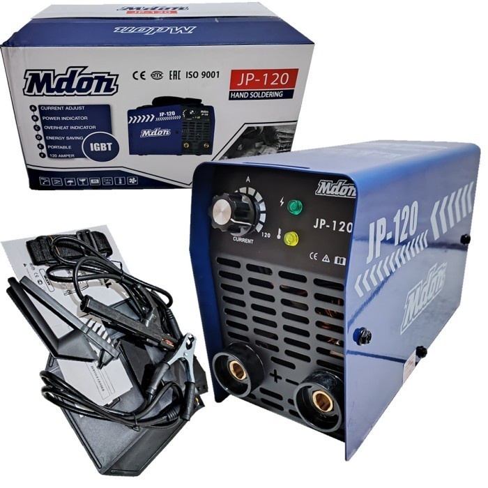 ✅New Mdon Mesin Las 450 Watt 120A Igbt Inverter Mdon Mma 120 Mesin Las Diskon