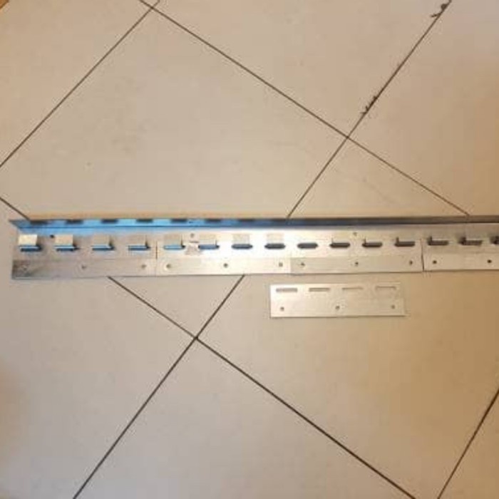 ✅Ori Bracket Gantungan Tirai Pvc Strip Curtain Breket Hanger Rel Stenlis Terbatas