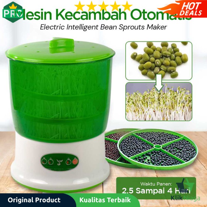 

✅Ready Jiqi Mesin Kecambah Otomatis Intelligent Bean Sprouts Maker Electric Terbaru