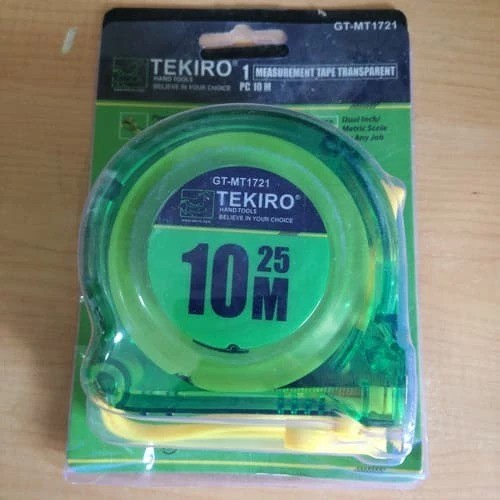 Promo Tekiro Meteran 10M Transparan Hijau / Measuring Tape Tanpa Karet Awet Best Seller