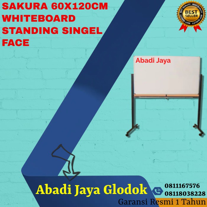 

✨Sale Sakura 60X120Cm Whiteboard Standing Singel Face Limited