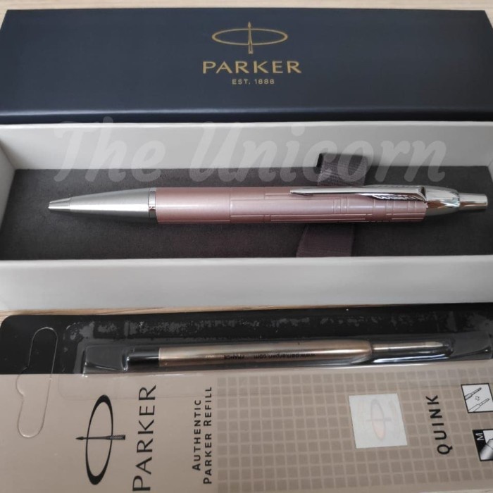 

✨Sale Paket 1 Klik: Parker Im Premium Metallic Pink Ct Ballpoint Refill Terbatas