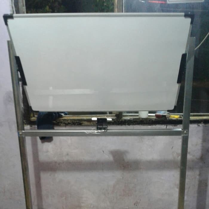 

✨Sale White Board Standing 2 Face Rolling Magnetik 60 × 90 Cm Berkualitas