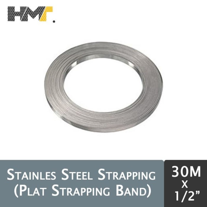 

✨Sale Plat Strapping Band / Steel Strapping 1/2 Inch X 30 Meter Band-It 30M Diskon