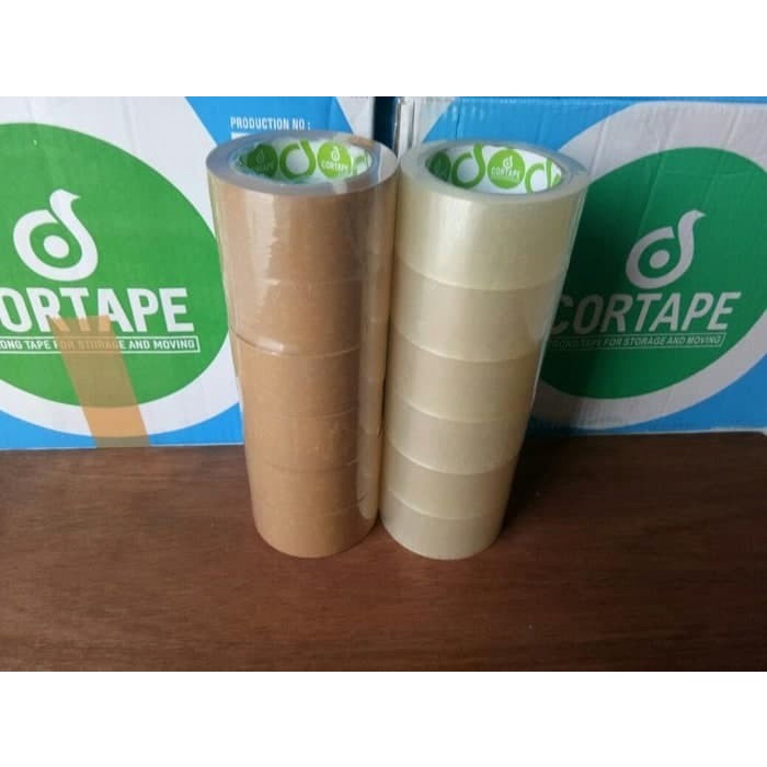 

✨Sale Lakban Cordtape Bening Dan Coklat 48Mm 90 Yard Se Dus 72 Terbatas