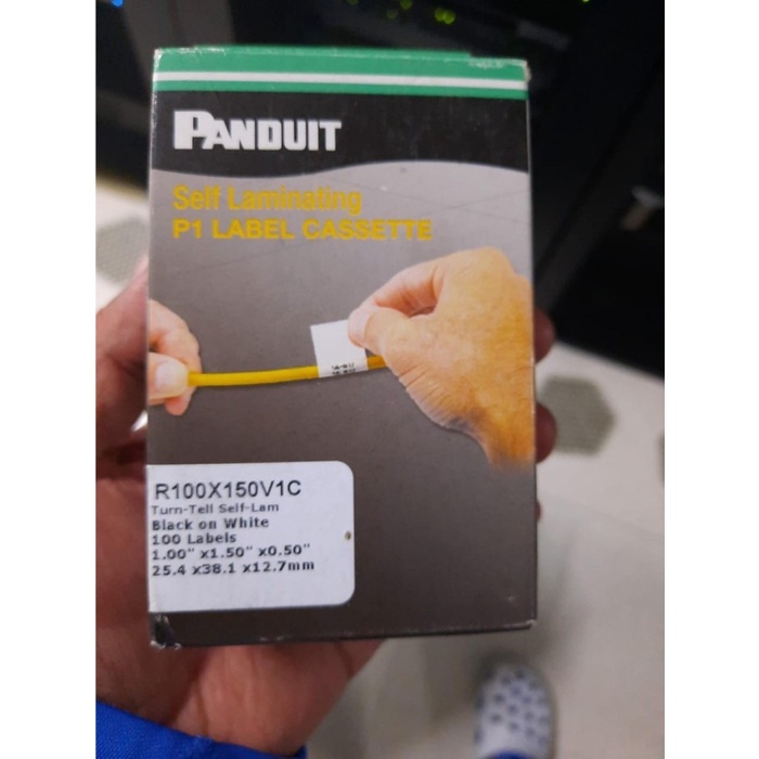 

Label Panduit R100X150V1C Panduit Self Laminating P1 Label Cassete