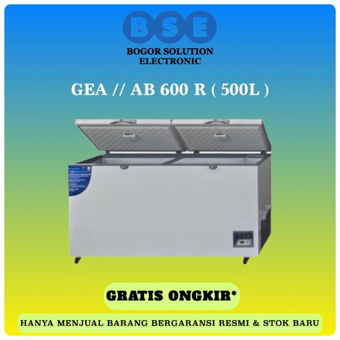 ✨Original Freezer Gea Ab600 500 Liter Chest Freezer Gea 500L Ab600R Gea Ab-600-R Berkualitas