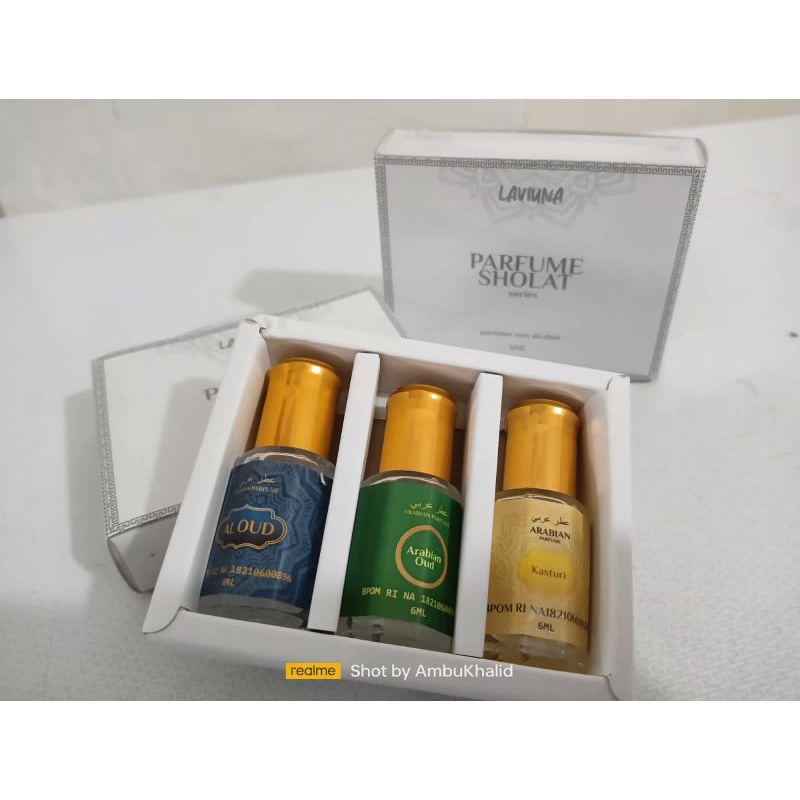 Paket Parfum Arabian 3 in 1 Al Oud Arabian Oud Kasturi 6ml