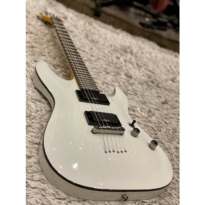 ✨New Ori Schecter Demon 6 In Vintage White Berkualitas