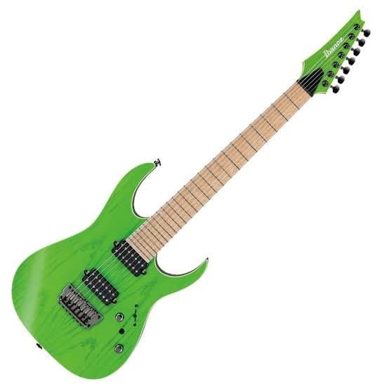 ✨New Ori Ibanez Rgr5227Mfx-Tfg Transparent Fluorescent Green Electric Guitar Diskon