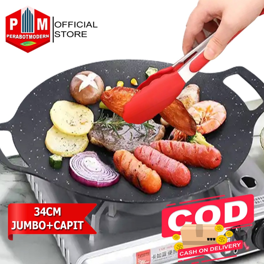 Grill Pan Multifungsi Panci Panggangan Wajan Pemanggangan Pemanggang Anti Lengket Alat Panggang Serb