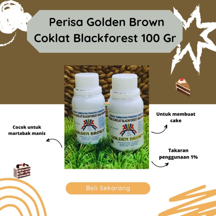 

Silahkan Order] GOLDEN BROWN BLACK FOREST 100 GR