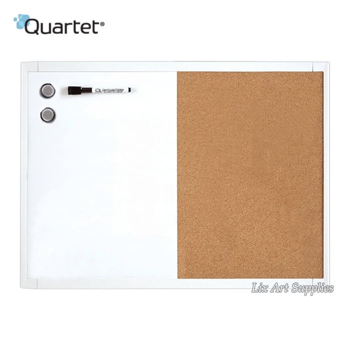 

Quartet White Frame Combination Board 43 X 58 Cm -Whiteboard Corkboard