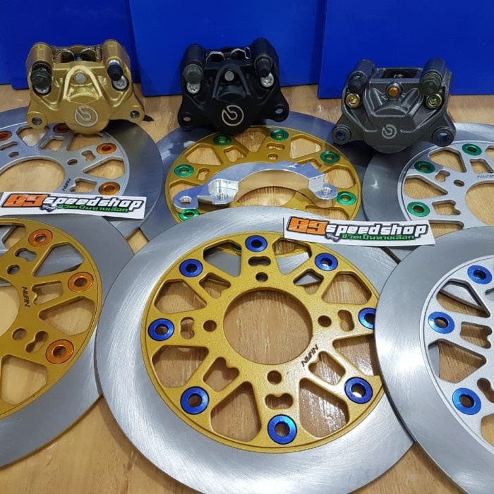 ✨New Paketan Califer Depan Brembo 2PBreket Disc Nissin Buta 220Mm Mio Diskon