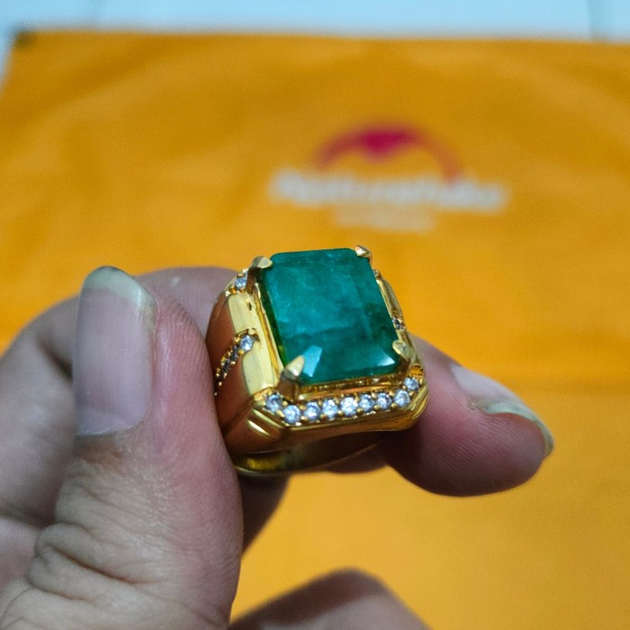 ✨Termurah Cincin Batu Emerald Jamrud Colombia Original Berkualitas