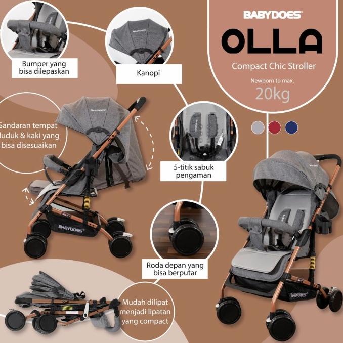 Stroller Babydoes Hola Kereta Dorong Bayi