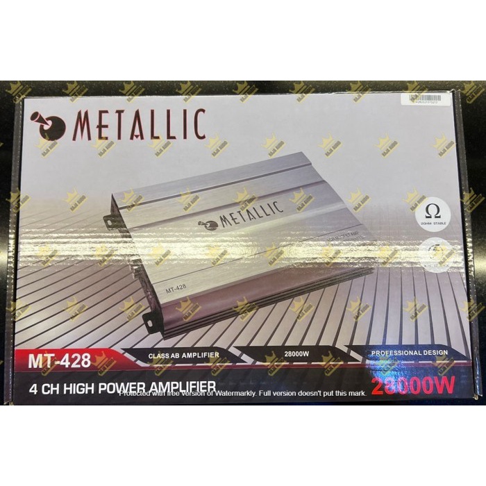 ✅New Ori Power Metallic Mt-428/Mt428 4Ch High Power Amplifier Terbaru