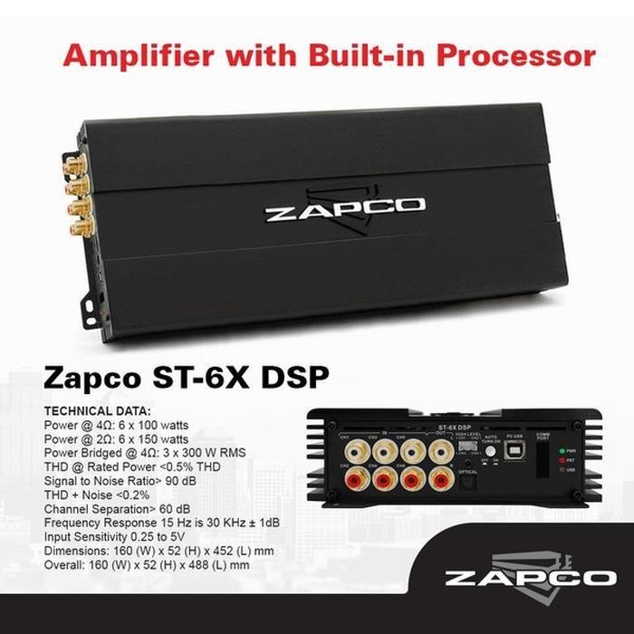 ✅Ori Zapco St-6X Dsp Ii Limited