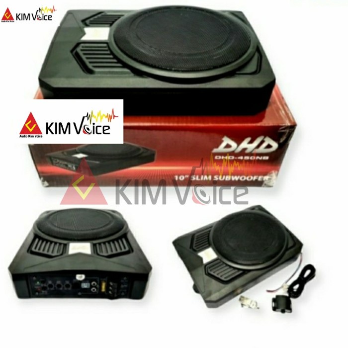 ✅New Ori Subwoofer Kolong Dhd-450Nb 10 Inch Slim Subwoofer Berkualitas