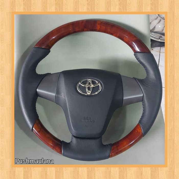 ✅New Ori Setir Stir Toyota Avanza Wood Airbag Terbaru
