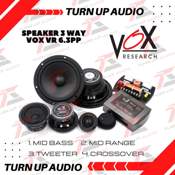 ✅New Ori Speaker 3Way Vox Research Vr.6.3Pp Cocok Untuk Sq Dan Sql Original Limited