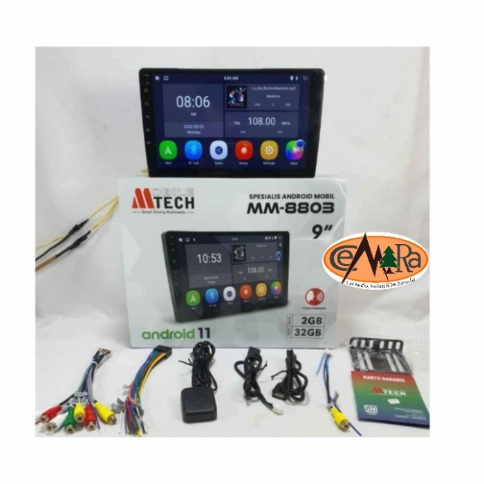 ✅New Ori Head Unit Android Mobil/Tv Mobil Mtech 8803 9 Inch Universal Diskon