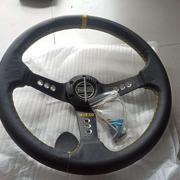 ✅New Ori Setir Racing Kulit Asli Ukuran 14 Stir Mobil Terbaru