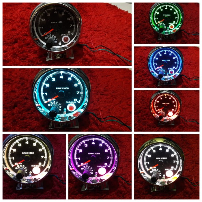 [Original] Tachometer Rpm 7 Warna - Tachometer 7 Warna - Rpm Diskon