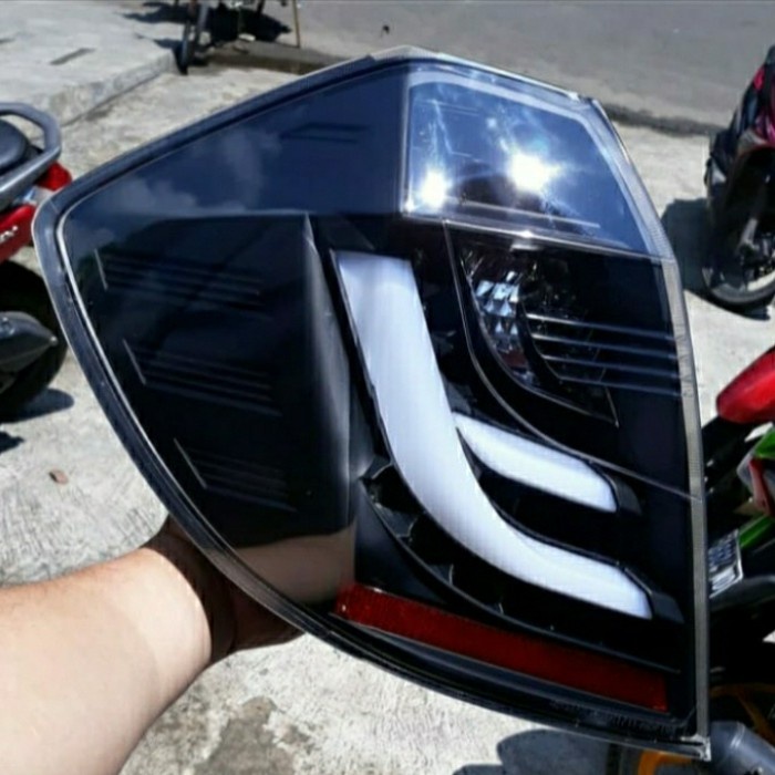 [Original] Stoplamp Honda Jazz Ge8 2008 - 2014 Led Bar - Black - Hitam Diskon