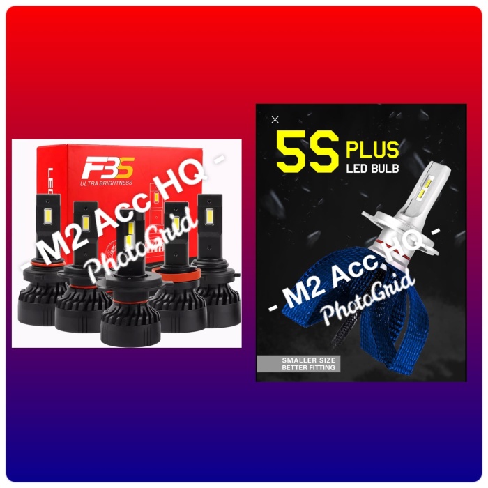[Original] Lampu Mobil Led Paket Lampu F3S Socket H4  Lampu 5Sp H11 Berkualitas